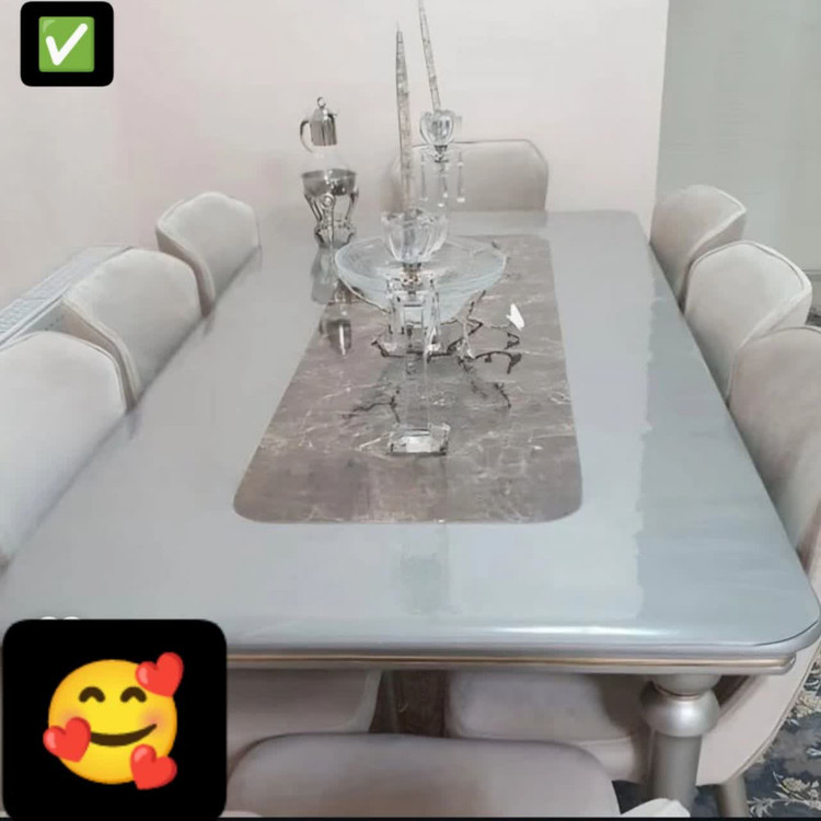 طلق رومیزی شفاف ۱ میل عرض ۱۰۰